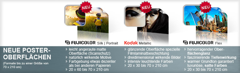 neue Posteroberflächen